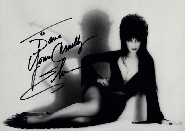 Elvira Mistress of the Dark Autograph
