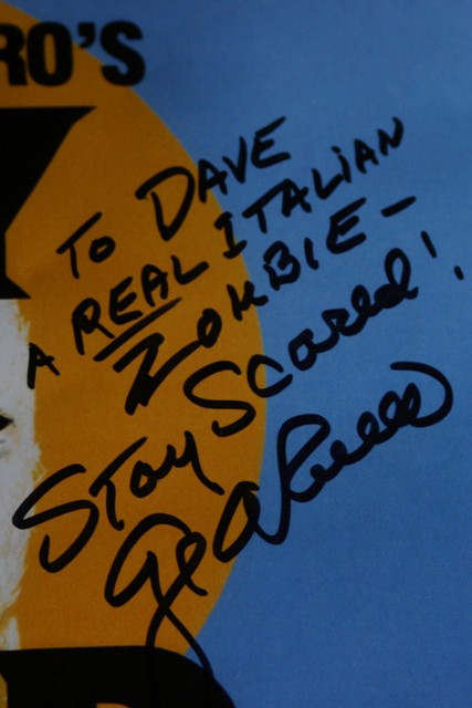 George Romero autograph