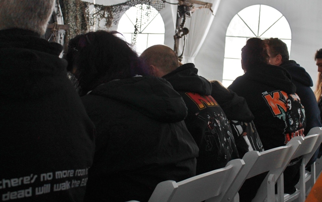 KISS fans assemble in the front row