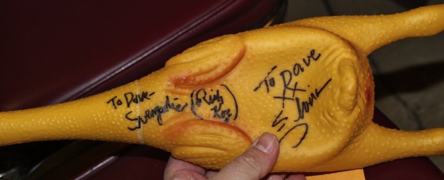 This rubber chicken got a double Seal of Approval!