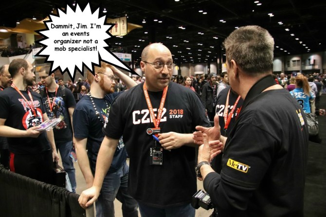 Convention organizer discusses adding a second autograph line for TV horror host, Svengoolie Event organizer talks to Jim Roche