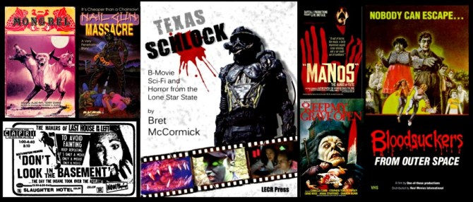 Texas Schlock with film posters from that region
