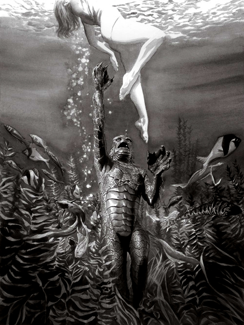 Alex Ross Creature from the Black Lagoon Steelbook art