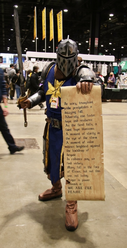 Cosplayer at the 2021 Chicago Comic & Entertainment Expo C2E2