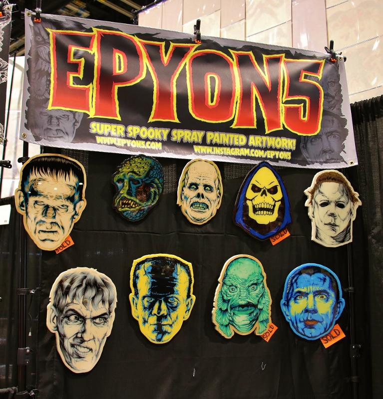 EPYON5 C2E2 booth with Universal Monsters
