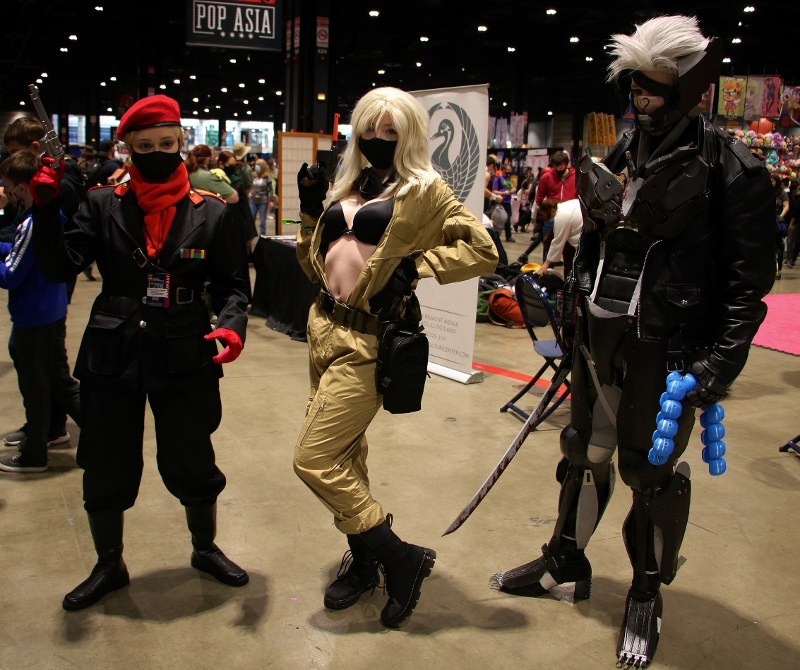 Cosplayers at the 2021 Chicago Comic & Entertainment Expo C2E2