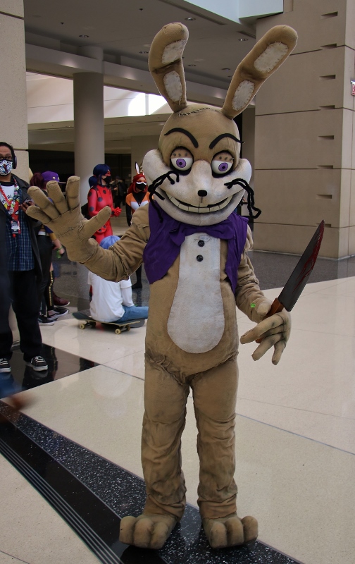 5 Nights at Freddy's Killer Rabbit Cosplayer at the 2021 Chicago Comic & Entertainment Expo C2E2
