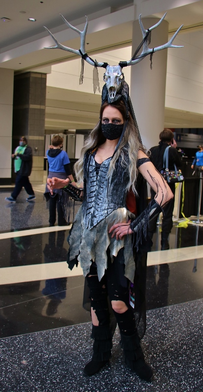 Deer Woman Cosplayer at the 2021 Chicago Comic & Entertainment Expo C2E2