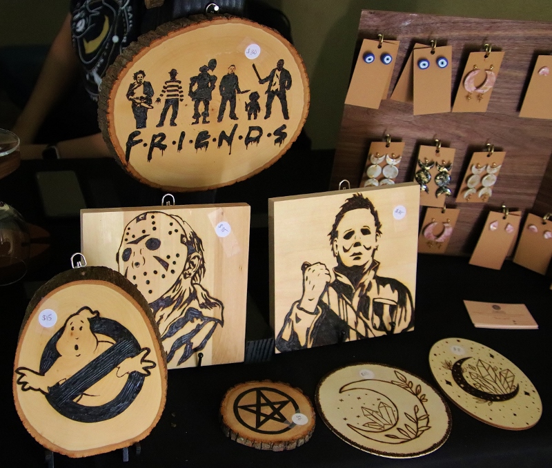 Photo of Horror movie wood collectibles